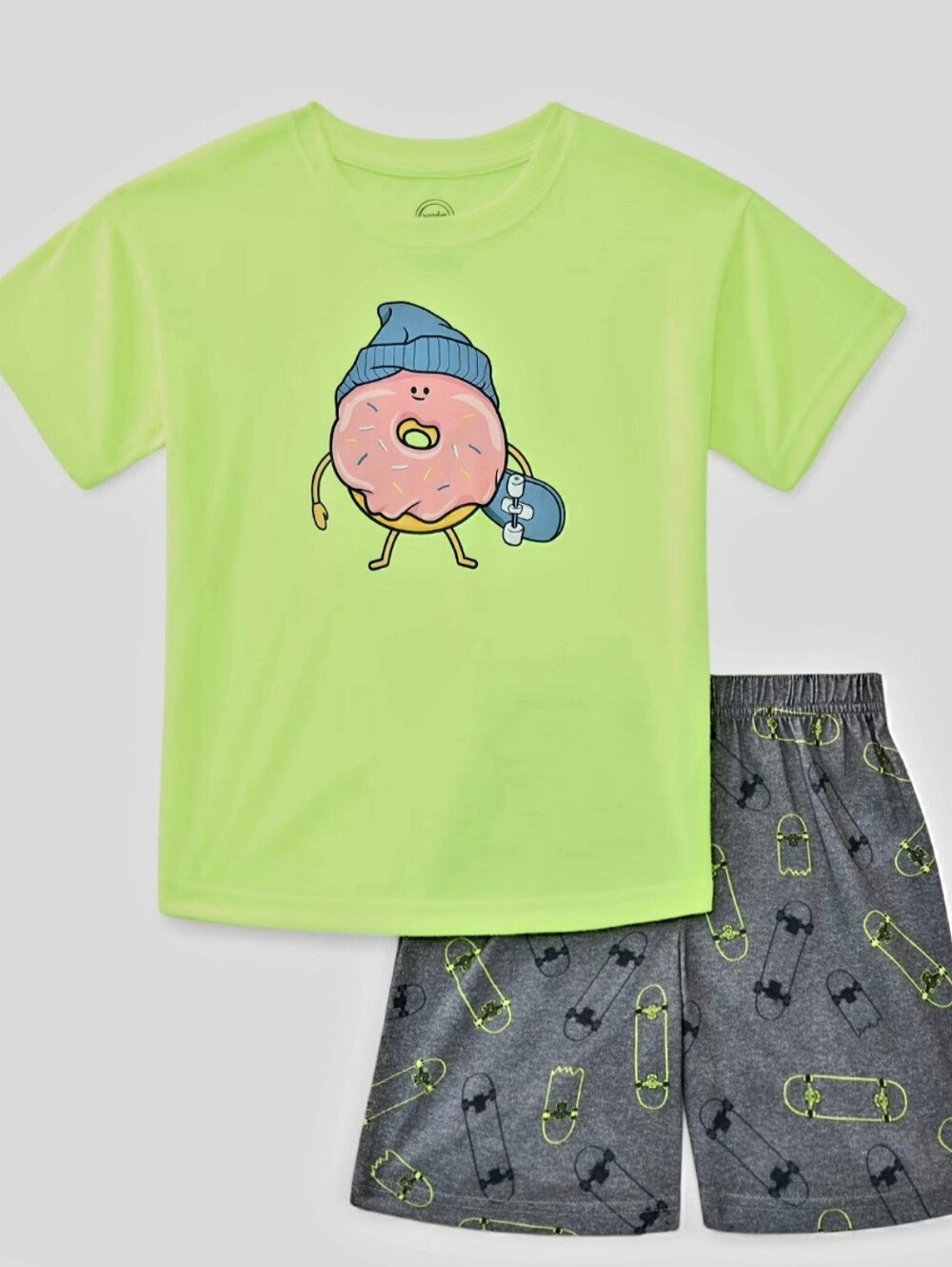 Wonder Nation Boys Tee and Shorts Pajama Set